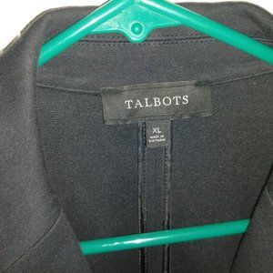 Talbots black short blazer, long sleeved
